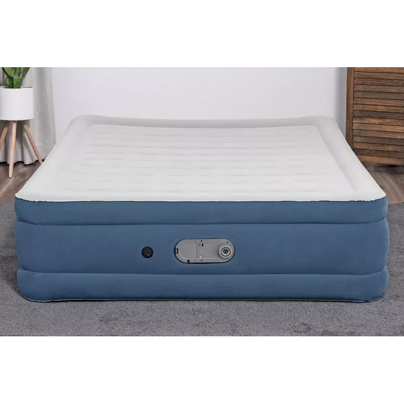 Bestway 67624 Piepūšamais matracis 203 x 152 x 46 cm Queen izmērs ar iebūvētu maiņstrāvas sūkni