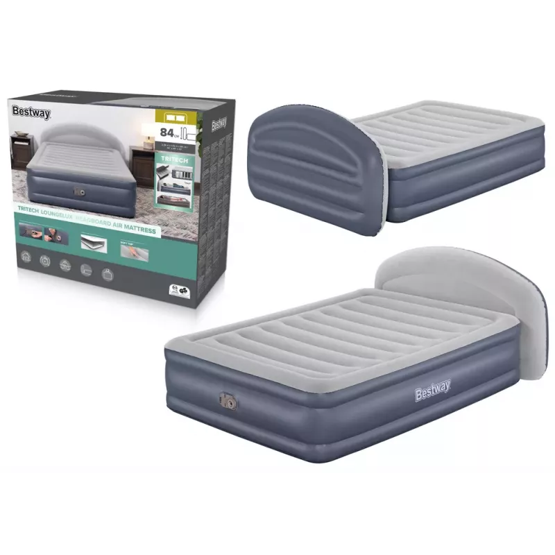 Bestway 671BD Inflatable Mattress Single Dark Blue/Grey