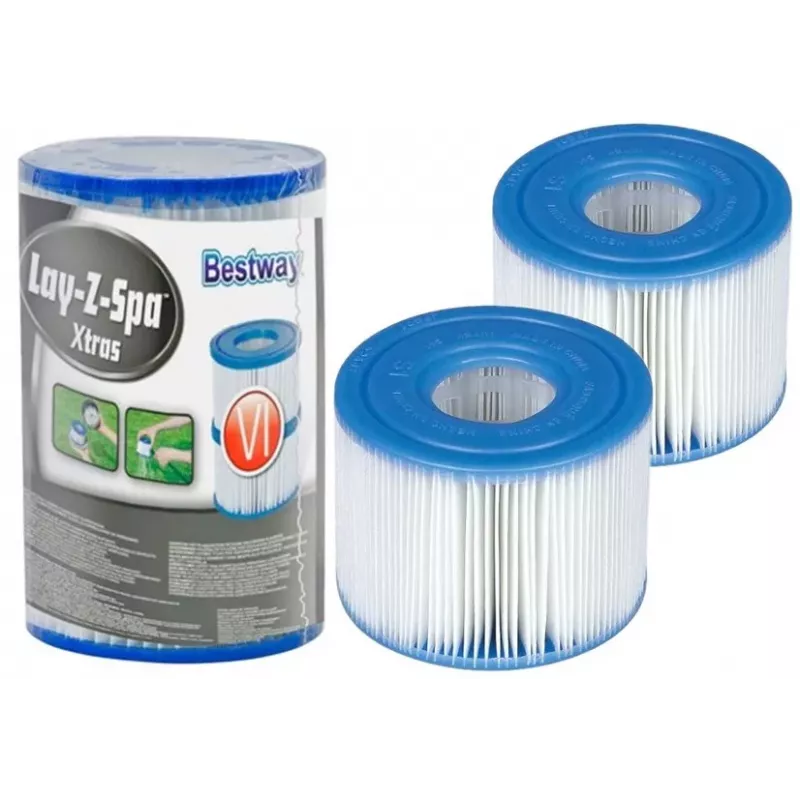 Bestway Lay-Z-Spa Type VI Filter Cartridge 2-Pack 60311