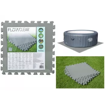 Bestway Flowclear Putu Paklājs Peldbaseinam 50 x 50 cm 8-Pack Zils