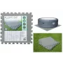 Bestway Flowclear Putu Paklājs Peldbaseinam 50 x 50 cm 8-Pack Zils