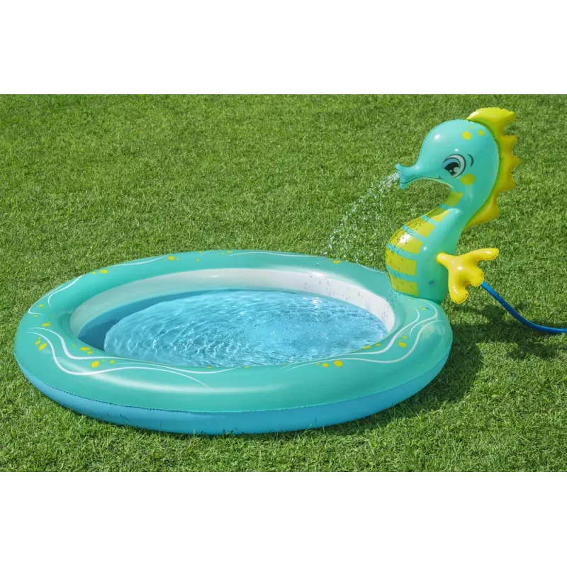 Bestway 53114 Inflatable Aquarium Water Play Center ar Slaidu, 239 x 206 x 86 cm