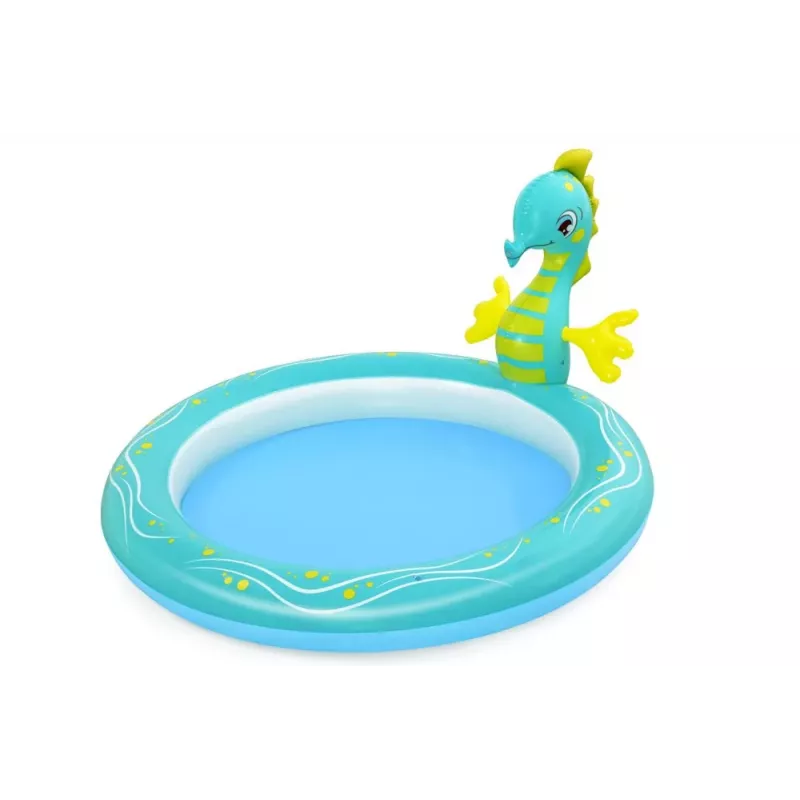 Bestway 53114 Inflatable Aquarium Water Play Center ar Slaidu, 239 x 206 x 86 cm