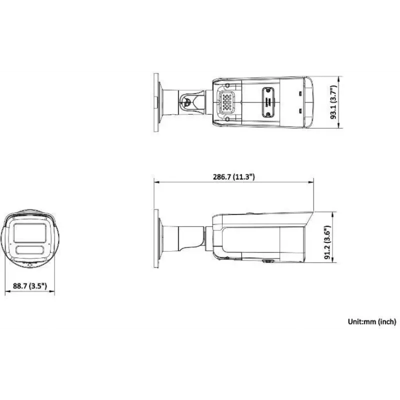 Hikvision DS-2CD2T86G2H-IS2U/SL(2.8mm) 8MP Bullet IP Camera ar AcuSense, stroboskopa gaismu un audio trauksmi
