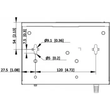 Hikvision DS-XS06-P(O-STD) 6-Portu Nepārvaldāms PoE+ Slēdzis (4 PoE Porti, 2 Gigabitu Augšupielādes, 60W Budžets, DIN Sliede)