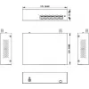 Hikvision DS-XS06-P(O-STD) 6-Portu Nepārvaldāms PoE+ Slēdzis (4 PoE Porti, 2 Gigabitu Augšupielādes, 60W Budžets, DIN Sliede)