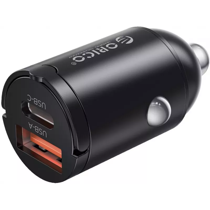 ORICO MR-30-2C-BK-EP 30W Dual USB-C Auto lādētājs, Melns