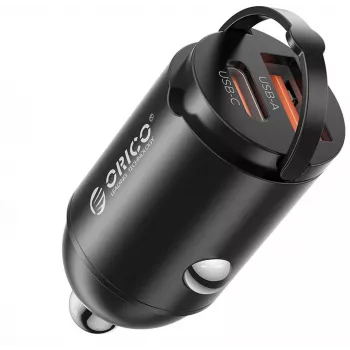ORICO MR-30-2C-BK-EP 30W Dual USB-C Auto lādētājs, Melns