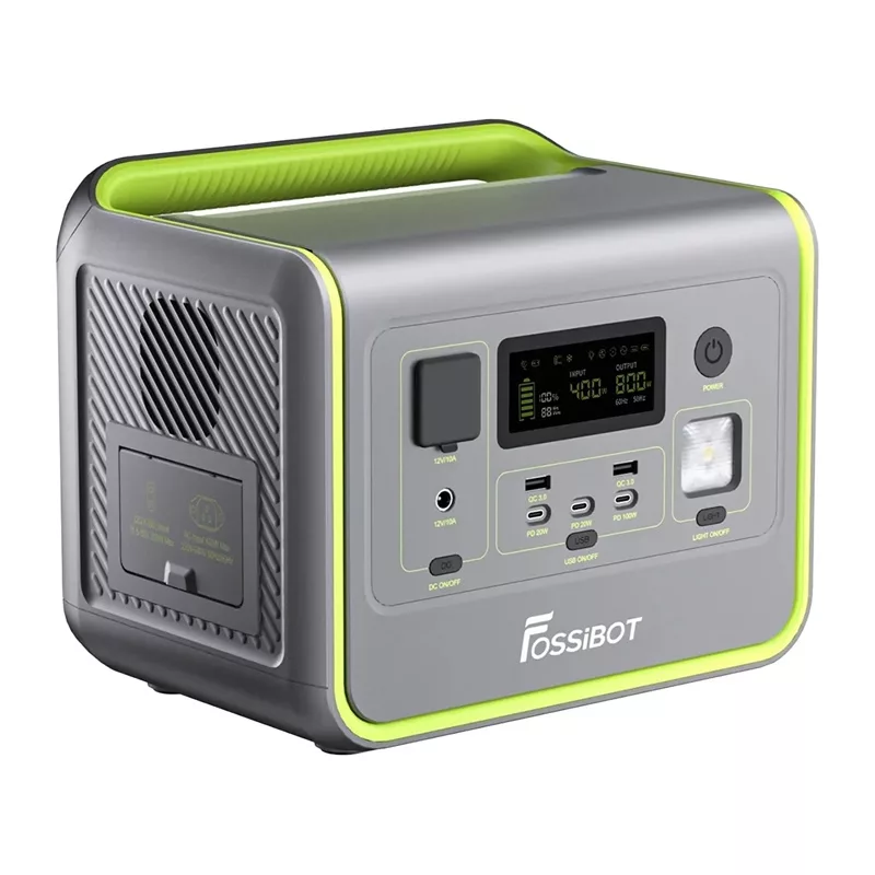 FOSSIBOT F800 800W pārnēsājama enerģijas stacija (zaļa)