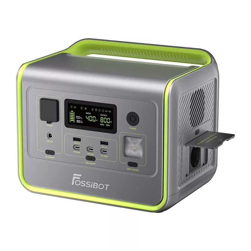 FOSSIBOT F800 800W pārnēsājama enerģijas stacija (zaļa)