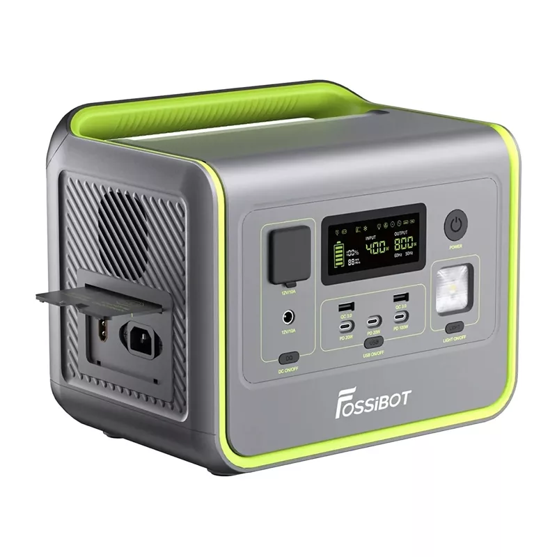 FOSSIBOT F800 800W pārnēsājama enerģijas stacija (zaļa)