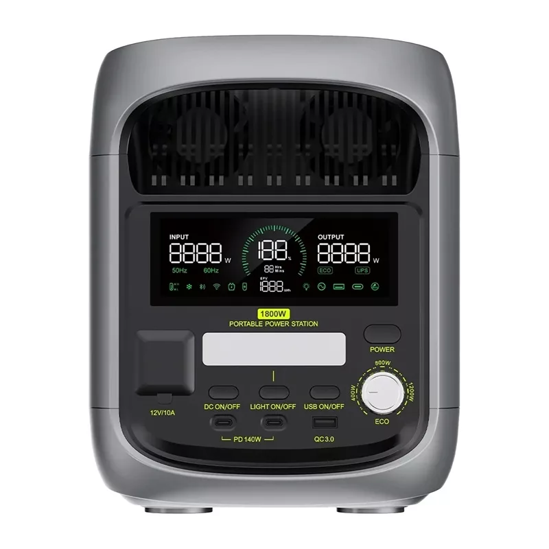 FOSSIBOT F1800 1800W uzlādes stacija, pelēka
