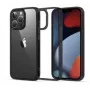 iLike Apple iPhone 13 Pro Max Fusion Case Hard Cover with Gel Frame Transparent Black