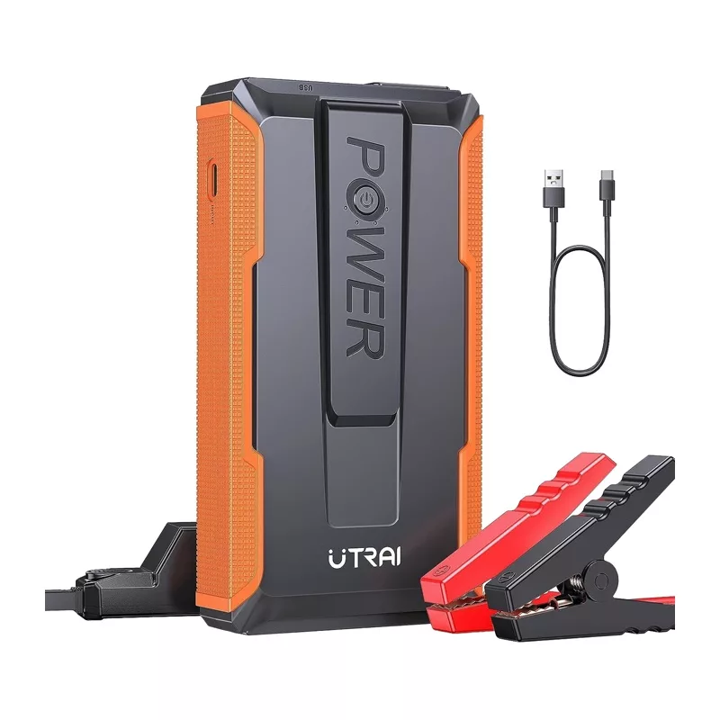 UTRAI T1 Automašīnas palaišanas ierīce 1600A Peak 16000mAh 12V ar QC3.0 USB un LED lukturīti