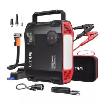 UTRAI JS5 Automašīnas starteris ar kompresoru 2000A maksimums 16000mAh 150 PSI
