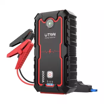 UTRAI JS One Car Starter 1600A Peak 16000mAh 12V Jump Starter ar LED lukturīti