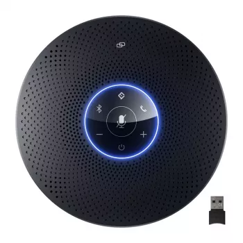 EMEET OfficeCore M2 Max Konferences skaļrunis - 8 mikrofonu masīvs, 360° uztveršana, USB-C/Bluetooth 5.0, 24h akumulators, Daisy Chain