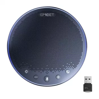 EMEET OfficeCore M3 Konferences skaļrunis - 8 mikrofonu masīvs, AI trokšņu samazināšana, Bluetooth 5.1, USB-C, 18h akumulators