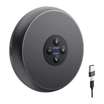 EMEET OfficeCore M1A konferences skaļrunis - USB-C & Bluetooth 5.0, AI trokšņu samazināšana, 360° balss uztveršana