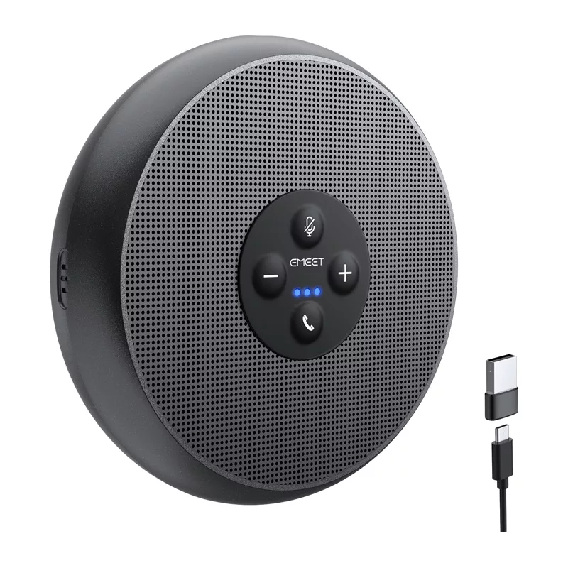 EMEET OfficeCore M1A konferences skaļrunis - USB-C & Bluetooth 5.0, AI trokšņu samazināšana, 360° balss uztveršana