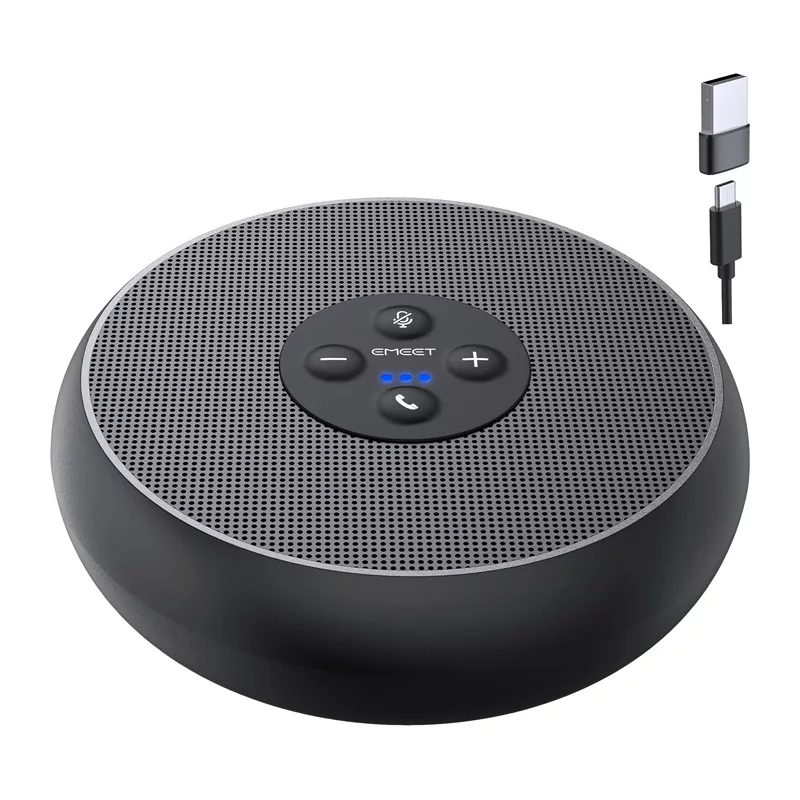 EMEET OfficeCore M1A konferences skaļrunis - USB-C & Bluetooth 5.0, AI trokšņu samazināšana, 360° balss uztveršana