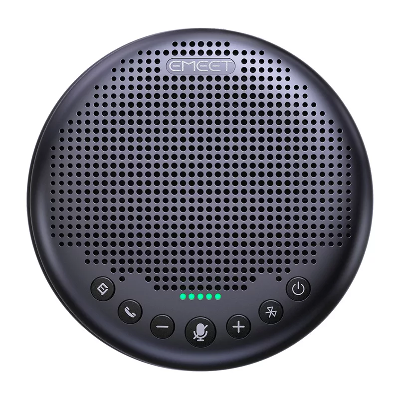 EMEET OfficeCore Luna Plus Kit konferenču sistēma - Divu skaļruņu komplekts ar ķēdes savienojumu, 360° visvirziena mikrofons, USB-C un Bluetooth 5.0, trokšņu samazināšana, 15h akumulators