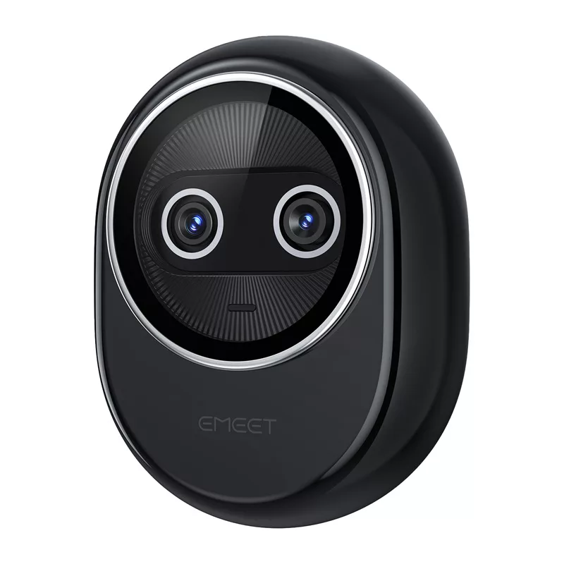 EMEET Piko+ Webcam 4K UHD ar autofokusu, diviem mikrofoniem, privātuma aizvaru, USB-C, melns
