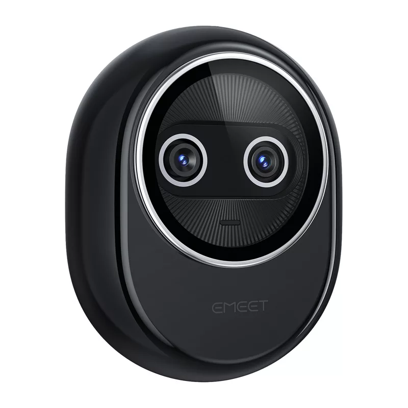 EMEET Piko+ Webcam 4K UHD ar autofokusu, diviem mikrofoniem, privātuma aizvaru, USB-C, melns