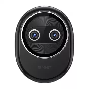 EMEET Piko+ Webcam 4K UHD ar autofokusu, diviem mikrofoniem, privātuma aizvaru, USB-C, melns