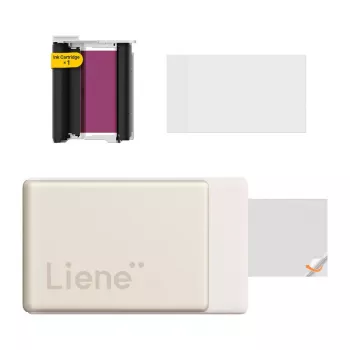 Liene Pearl N200 Pro 2x3 portatīvais foto printeris (zelta krāsā)