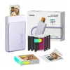 Liene Pearl N200 Pro 2x3 portatīvās fotogrāfiju drukāšanas komplekts (violets)