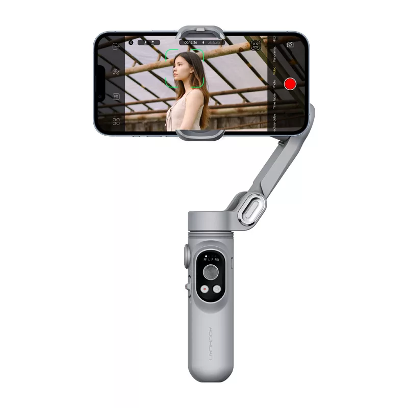 AOCHUAN X Gimbal (Pelēks) - 3 asu viedtālruņa stabilizators