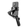 AOCHUAN XE Standard Gimbal (Melns) - 3 asu viedtālruņa stabilizators ar Bluetooth 5.0, 2600mAh akumulatoru, salokāms dizains