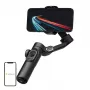 AOCHUAN XE Standard Gimbal (Melns) - 3 asu viedtālruņa stabilizators ar Bluetooth 5.0, 2600mAh akumulatoru, salokāms dizains