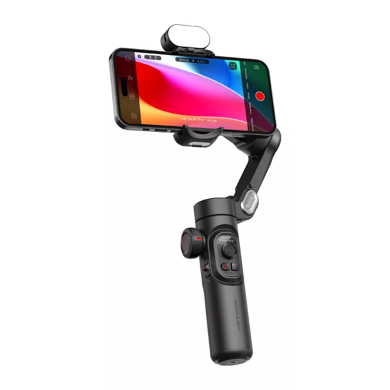 AOCHUAN XE Gimbal ar RGB apgaismojumu (Melns)
