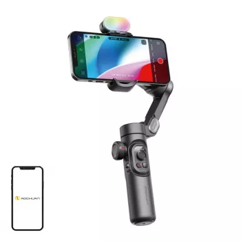 AOCHUAN XE Gimbal ar RGB apgaismojumu (Melns)
