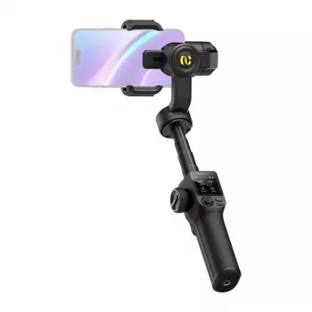 AOCHUAN S3 3-Assu viedtālruņa žiroskopiskais stabilizators ar OLED ekrānu (Melns)