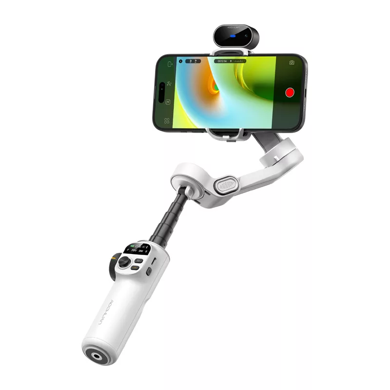 AOCHUAN X2 gimbal ar AI sensoru (balts)