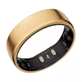 RingConn Gen2 Smart Ring – Roze Zelts – 9. izmērs – Miega un veselības uzraudzība – SpO2/Sirdsdarbība/Stress – 10-12 dienu akumulatora darbības laiks – Melns/Zelts (RCA-01-RG-9)