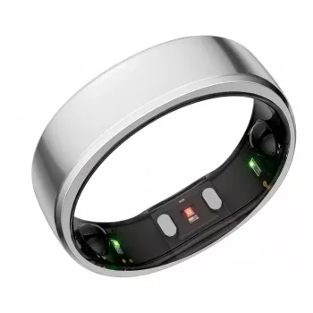 RingConn Smart Ring Gen2 sievietēm un vīriešiem - miega un fitnesa izsekošanas valkājamā ierīce - sirdsdarbība - Future Silver 10. izmērs