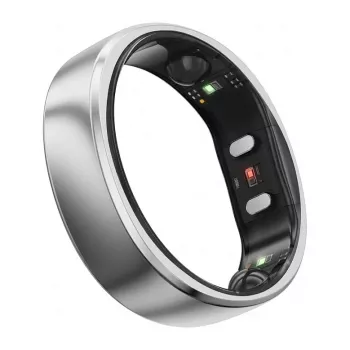 RingConn Smart Ring Gen2 Air sievietēm un vīriešiem - Miega un fitnesa izsekošanas valkājamā ierīce - Sirdsdarbība - Galaxy Silver 8. izmērs