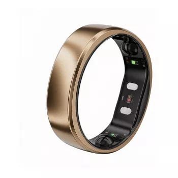 RingConn Smart Ring Gen2 Air sievietēm un vīriešiem - Miega un fitnesa izsekošanas valkājamā ierīce - Sirdsdarbība - Dune Gold 10. izmērs