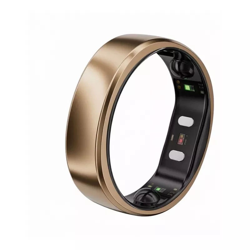 RingConn Smart Ring Gen2 Air sievietēm un vīriešiem - Miega un fitnesa izsekošanas valkājamā ierīce - Sirdsdarbība - Dune Gold 10. izmērs