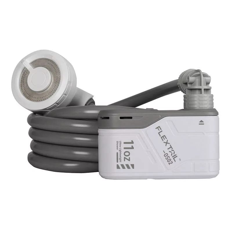 FLEXTAIL Max Shower pārnēsājama duša ar sūkni (balta)