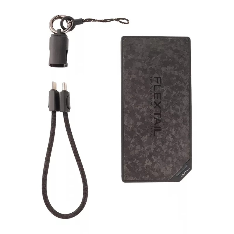 Flextail Zero Power 10 000 mAh Power Bank (Melns)