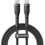 VEGER USB-C uz USB-C PD 100W kabelis 1.5m, Melns