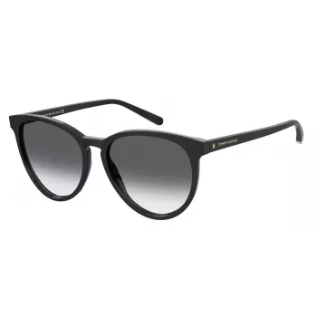 TOMMY HILFIGER Sieviešu saulesbrilles TH1724S8079O - Melns rāmis, Pelēkas lēcas, 56mm
