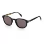 DAVID BECKHAM DB-1007-S-807 Vīriešu kvadrātveida saulesbrilles - Melns rāmis, Pelēkas lēcas, 49mm