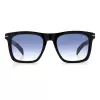 DAVID BECKHAM DB-7000-S-BSC Saulesbrilles Vīriešu Kvadrātveida Acetāta Melns Rāmis Pelēkas Lēcas 51mm