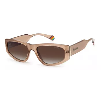 POLAROID PLD6169S10A Unisex saulesbrilles - Melns rāmis, pelēkas lēcas 55mm